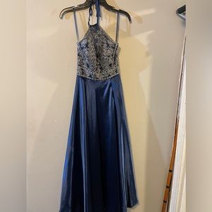 Blonde nights gown. Satin with lace bodice. Great condition. Only worn once.